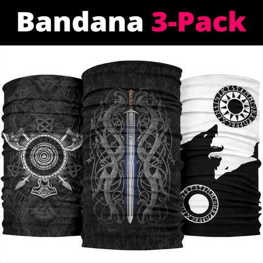 Viking Bandanas Pack of 3 - Pack048