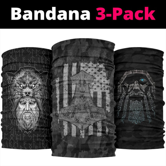 Viking Bandanas Pack of 3 - Pack054