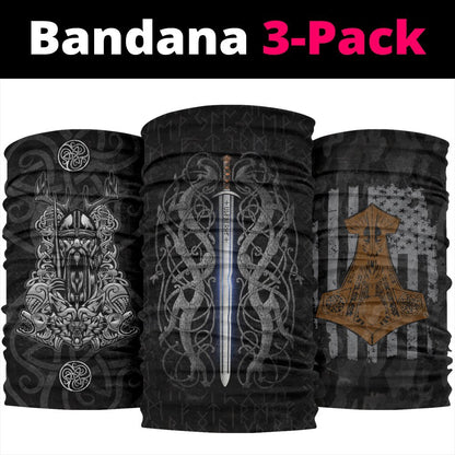 Viking Bandanas Pack of 3 - Pack055