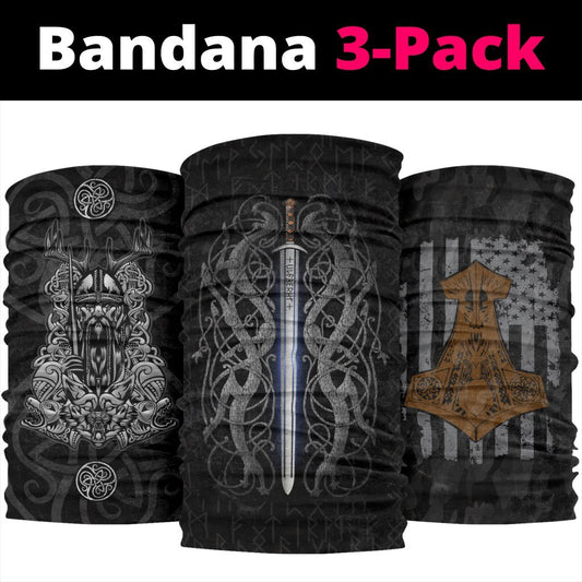 Viking Bandanas Pack of 3 - Pack055