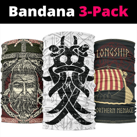Viking Bandanas Pack of 3 - Pack060