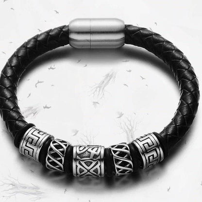 Viking Beads Genuine Leather Bracelet - VikingsBrand