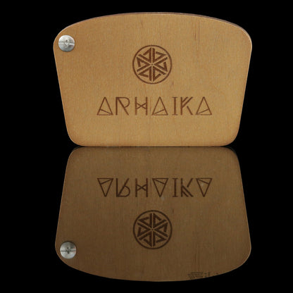 Viking Beard Comb with Odin and Huginn & Muninn