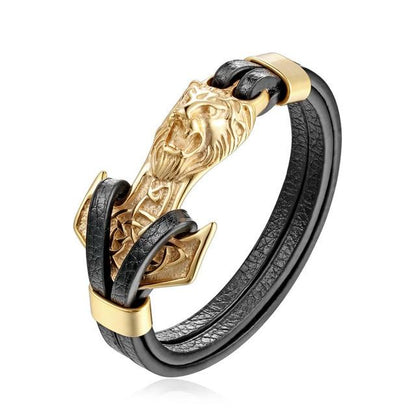 Viking Bracelet with Multiple Charm Choices