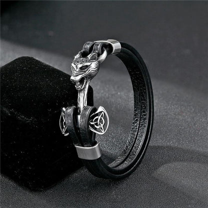 Viking Bracelet with Multiple Charm Choices