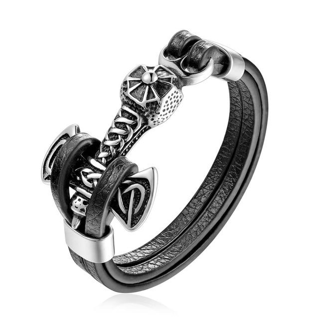 Viking Bracelet with Multiple Charm Choices