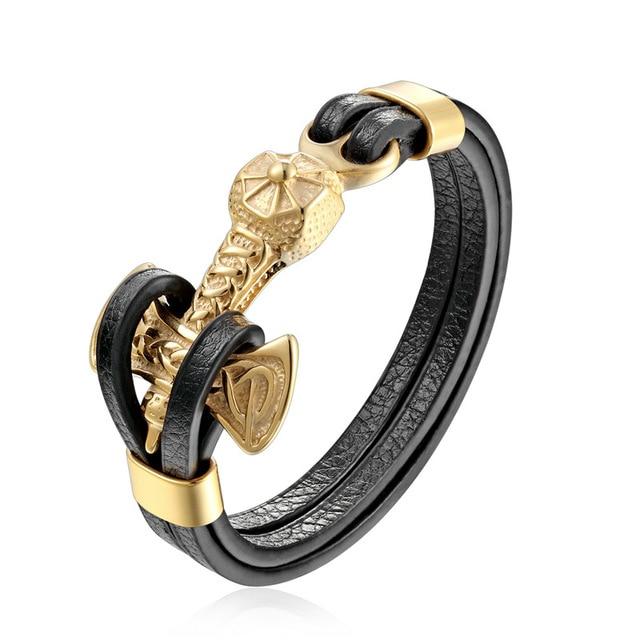 Viking Bracelet with Multiple Charm Choices