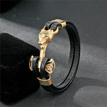 Viking Bracelet with Multiple Charm Choices