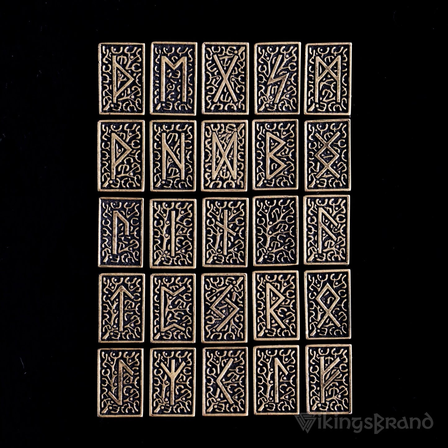 Viking Bronze Rune Set, Norse Mythology Elder Futhark