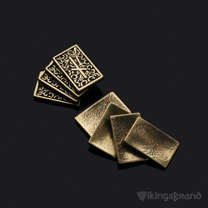 Viking Bronze Rune Set, Norse Mythology Elder Futhark