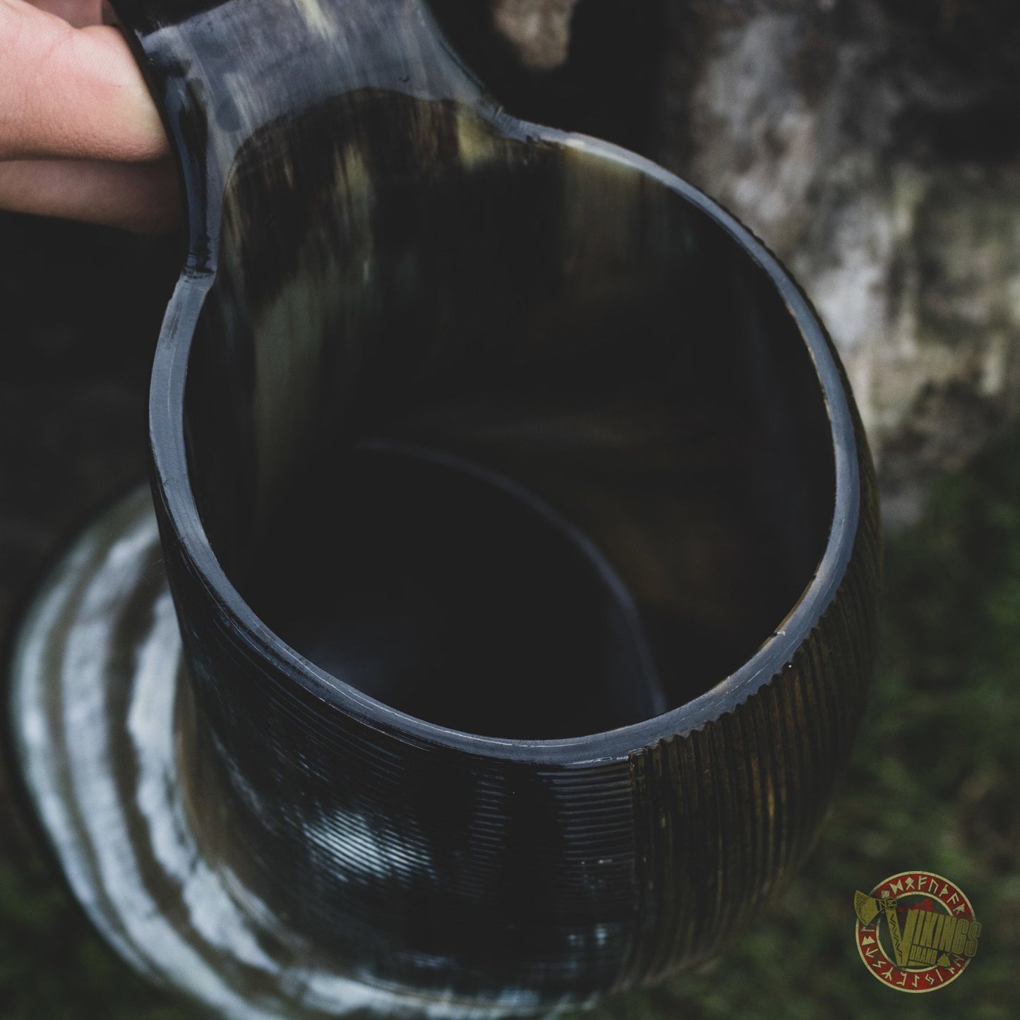 Viking Carved Drinking Horn Mug 1500ml - VikingsBrand