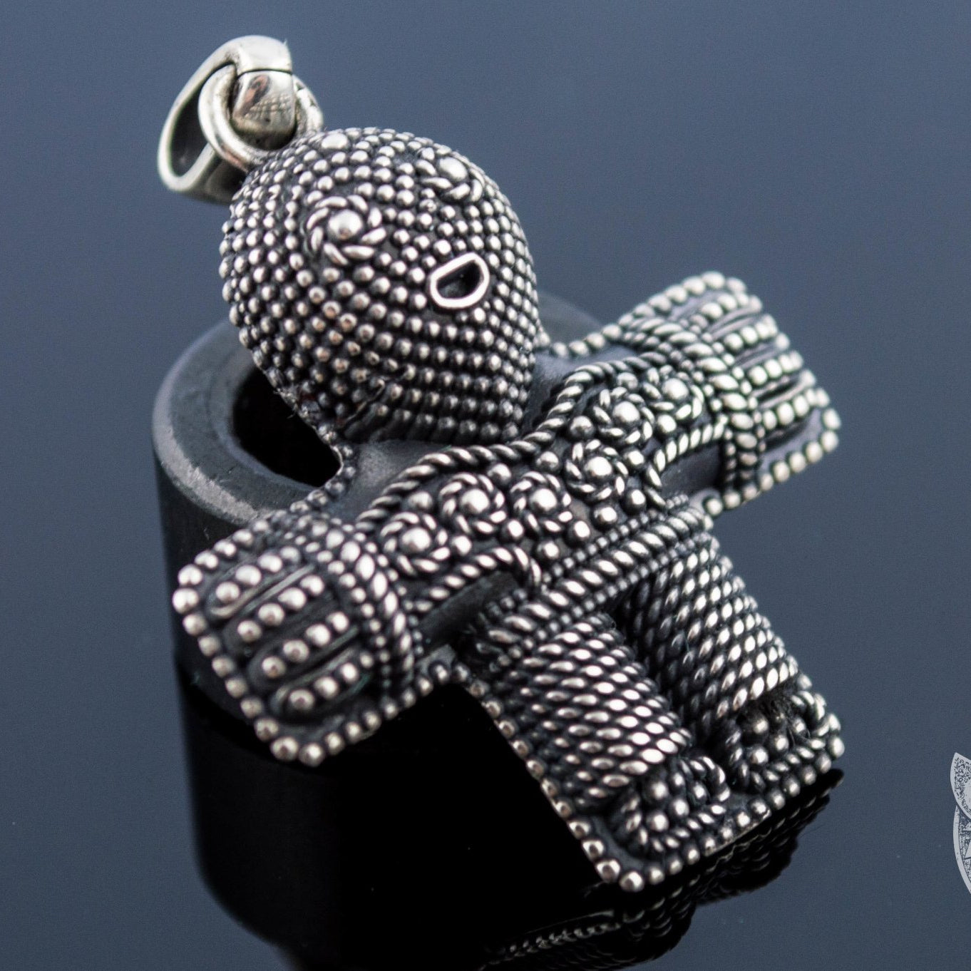 Viking Crucifix 925 Sterling Silver Pendant - VikingsBrand