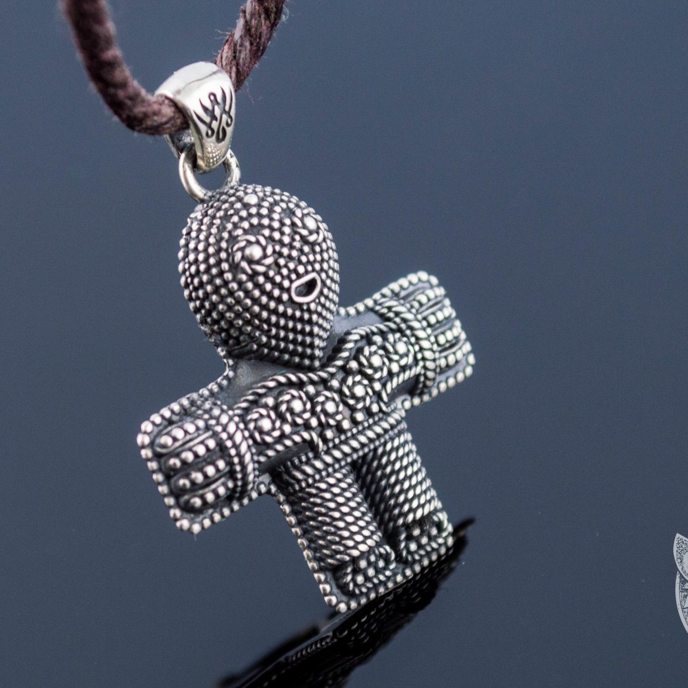 Viking Crucifix 925 Sterling Silver Pendant - VikingsBrand