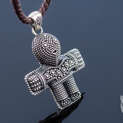 Viking Crucifix 925 Sterling Silver Pendant - VikingsBrand
