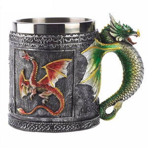 Viking dragon Mug 400ml, stainless steel