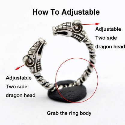 Viking Dragon Ring - VikingsBrand
