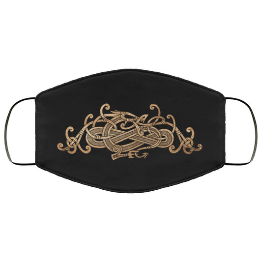 Viking Dragons Face Mask Cover