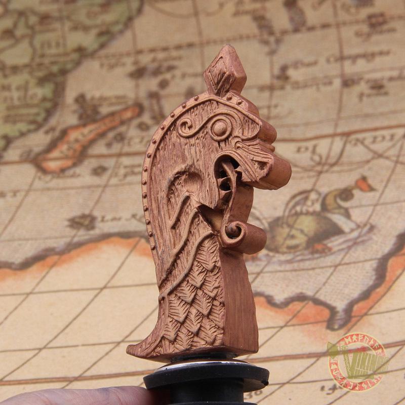 Viking Drakkar Dragon Head Bottle Stopper - VikingsBrand