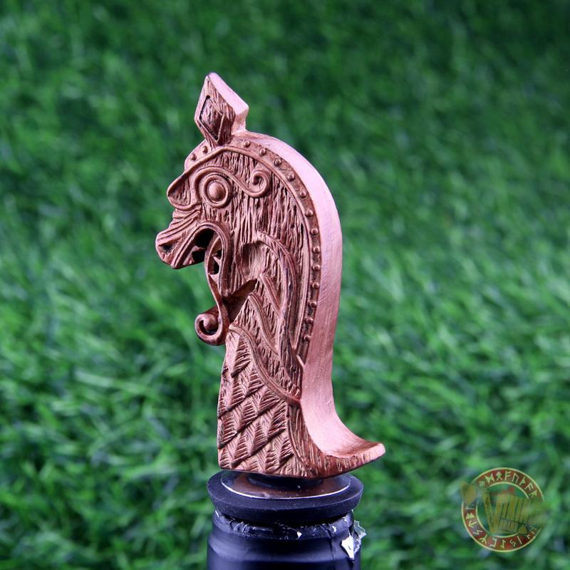 Viking Drakkar Dragon Head Bottle Stopper - VikingsBrand