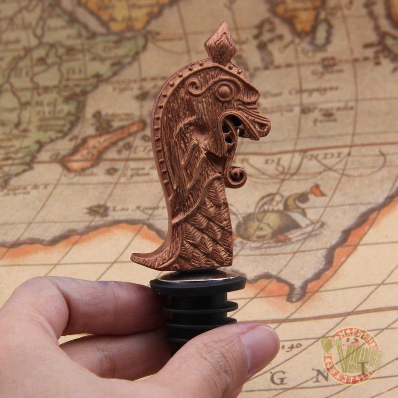Viking Drakkar Dragon Head Bottle Stopper - VikingsBrand