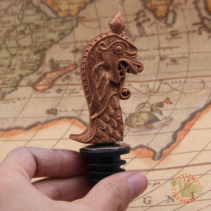 Viking Drakkar Dragon Head Bottle Stopper - VikingsBrand