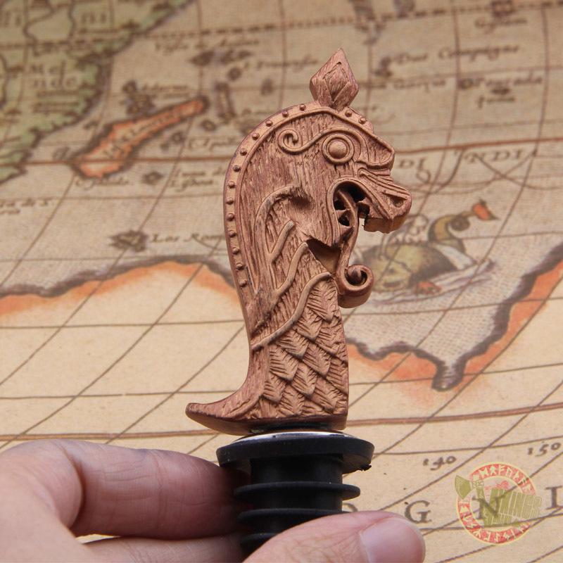 Viking Drakkar Dragon Head Bottle Stopper - VikingsBrand