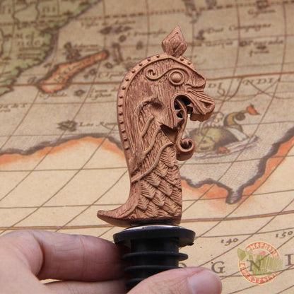 Viking Drakkar Dragon Head Bottle Stopper - VikingsBrand