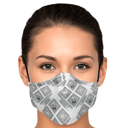 Viking Face Mask Cover with Viking Pattern