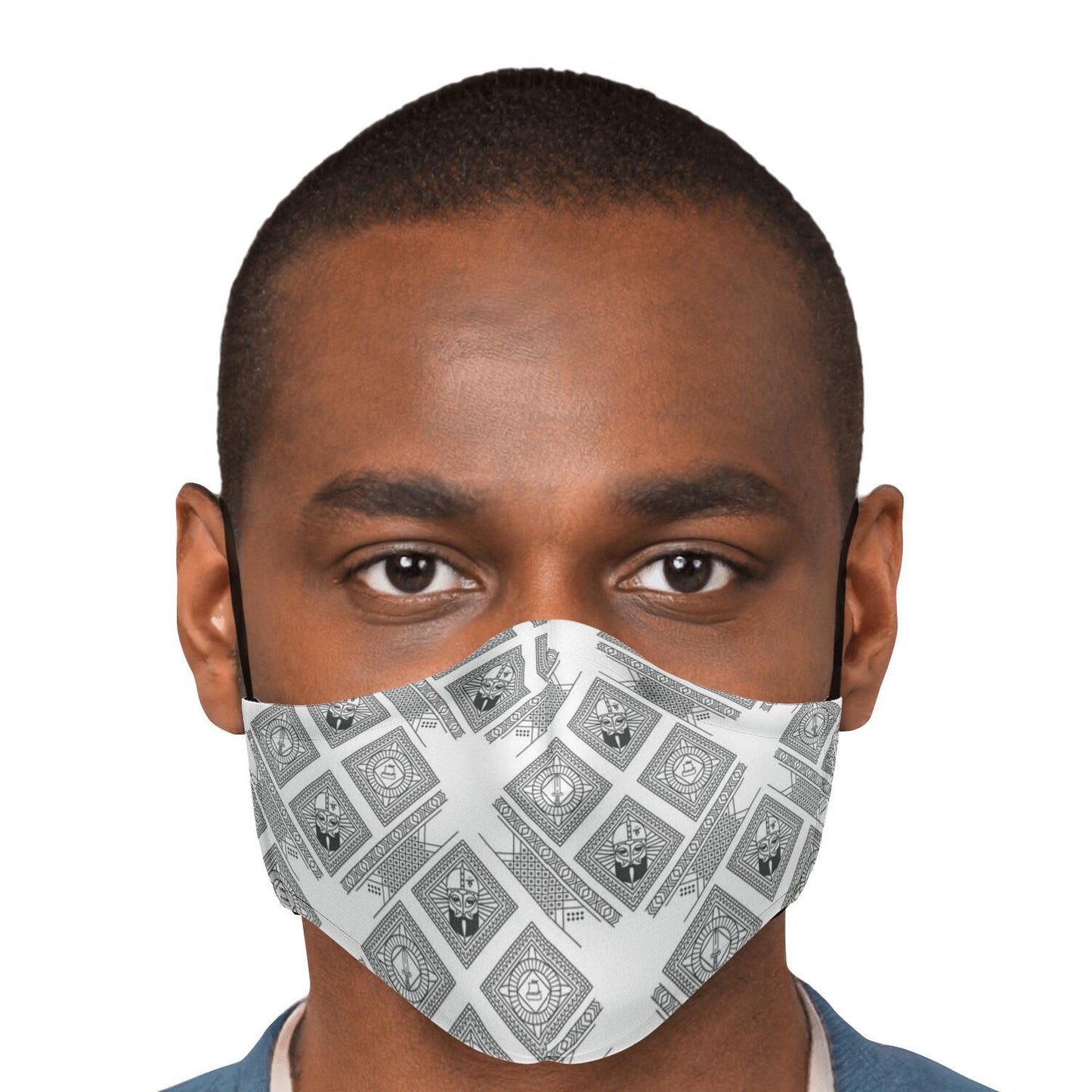 Viking Face Mask Cover with Viking Pattern