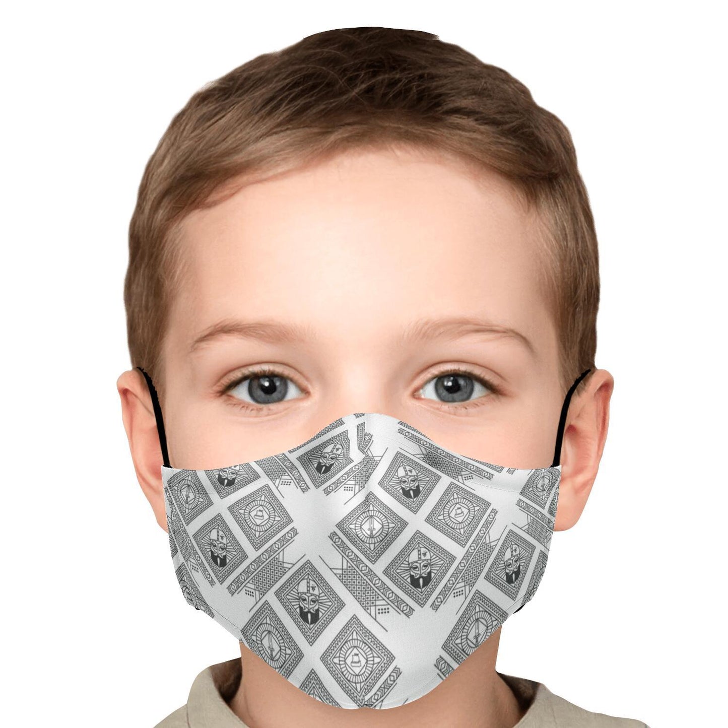 Viking Face Mask Cover with Viking Pattern