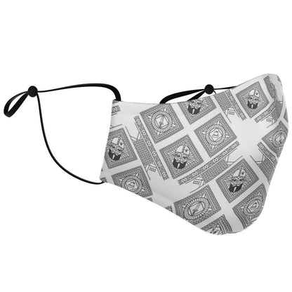 Viking Face Mask Cover with Viking Pattern