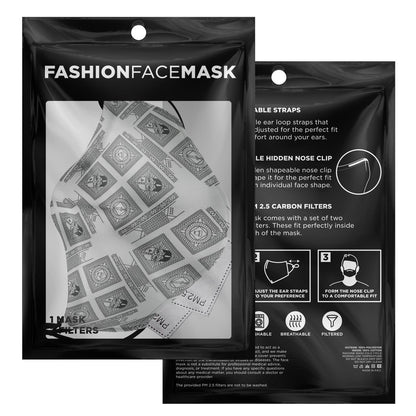 Viking Face Mask Cover with Viking Pattern