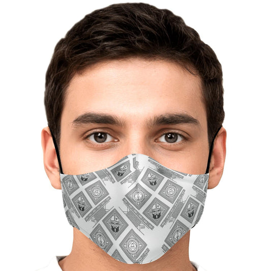 Viking Face Mask Cover with Viking Pattern