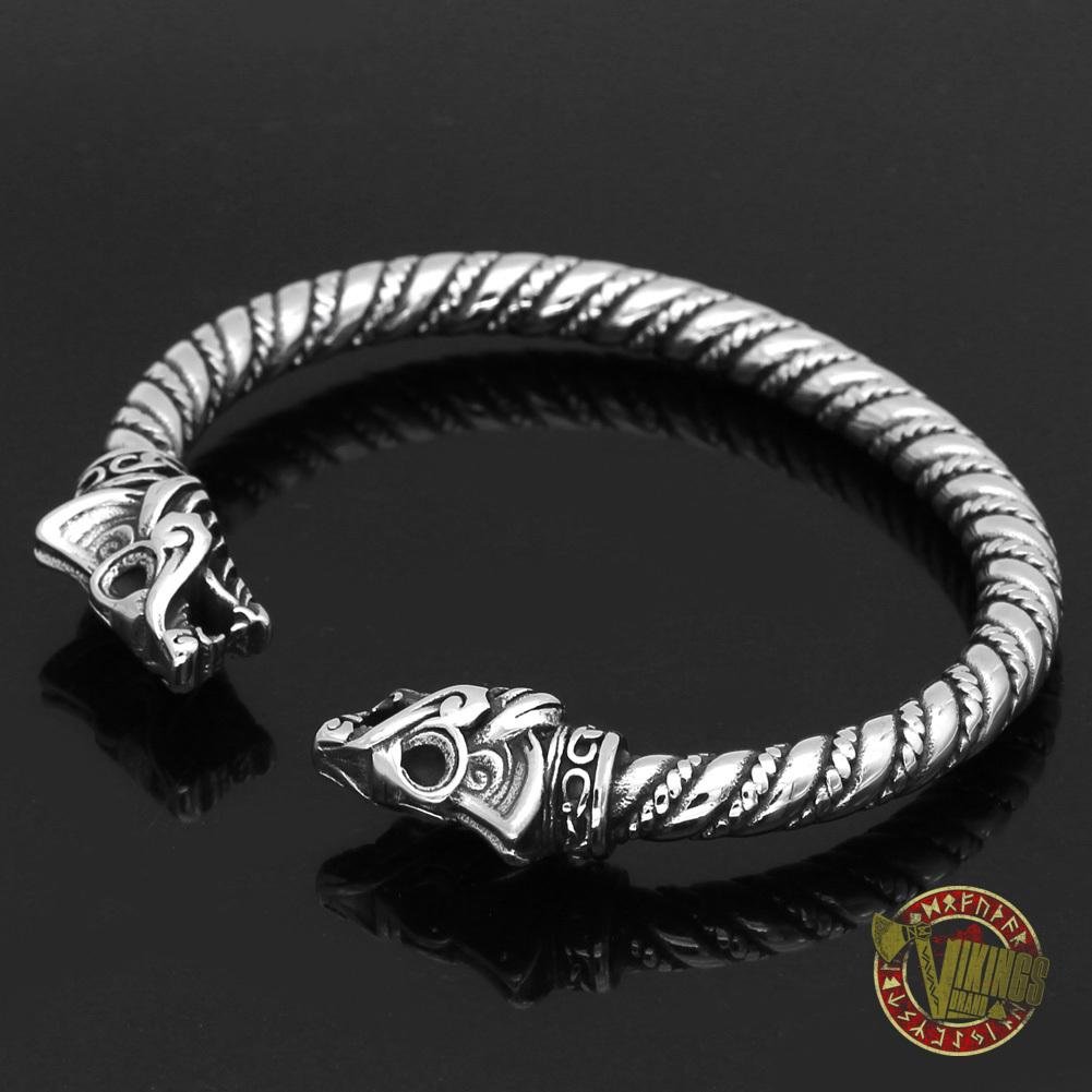 Viking Fenrir Arm Ring - Norsemen Bracelet - Adjustable