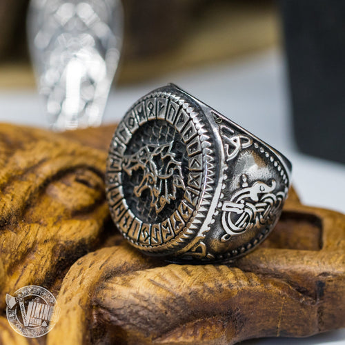 Viking Fenrir stainless steel ring