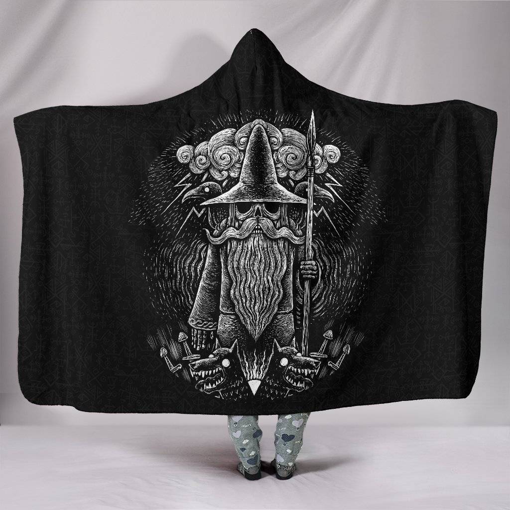 Viking God Odin Hooded Blanket - VikingsBrand