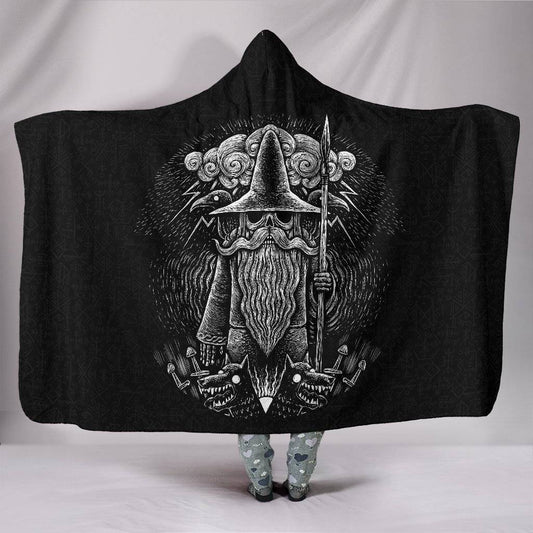 Viking God Odin Hooded Blanket - VikingsBrand