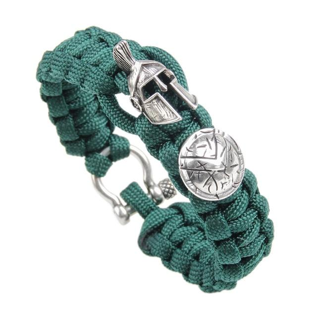 Viking Helmet & Shield Paracord Survival Bracelet - VikingsBrand