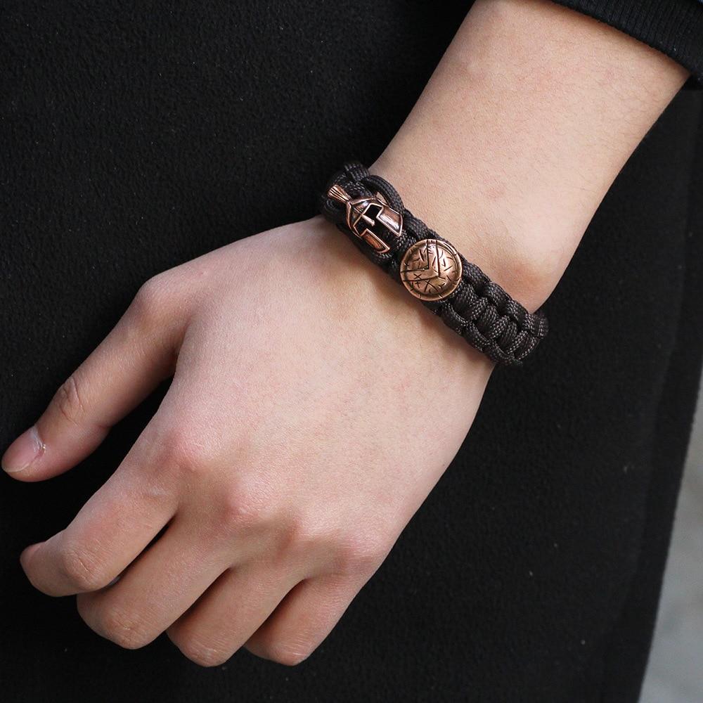 Viking Helmet & Shield Paracord Survival Bracelet - VikingsBrand