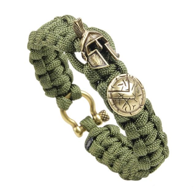 Viking Helmet & Shield Paracord Survival Bracelet - VikingsBrand