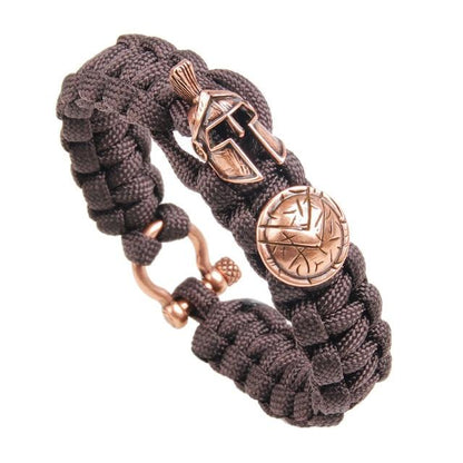 Viking Helmet & Shield Paracord Survival Bracelet - VikingsBrand