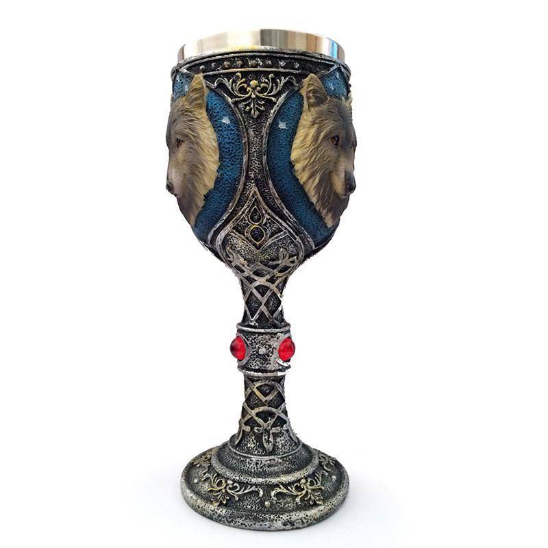 Viking King Wolf Head Cup - Mug - VikingsBrand