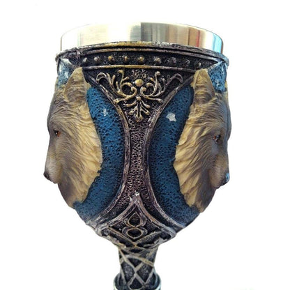 Viking King Wolf Head Cup - Mug - VikingsBrand