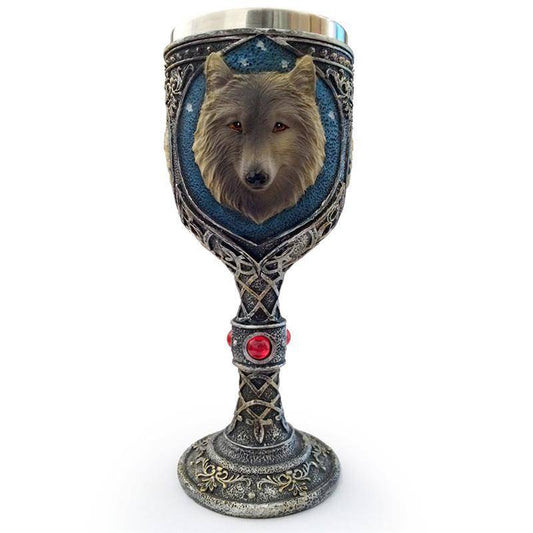 Viking King Wolf Head Cup - Mug - VikingsBrand