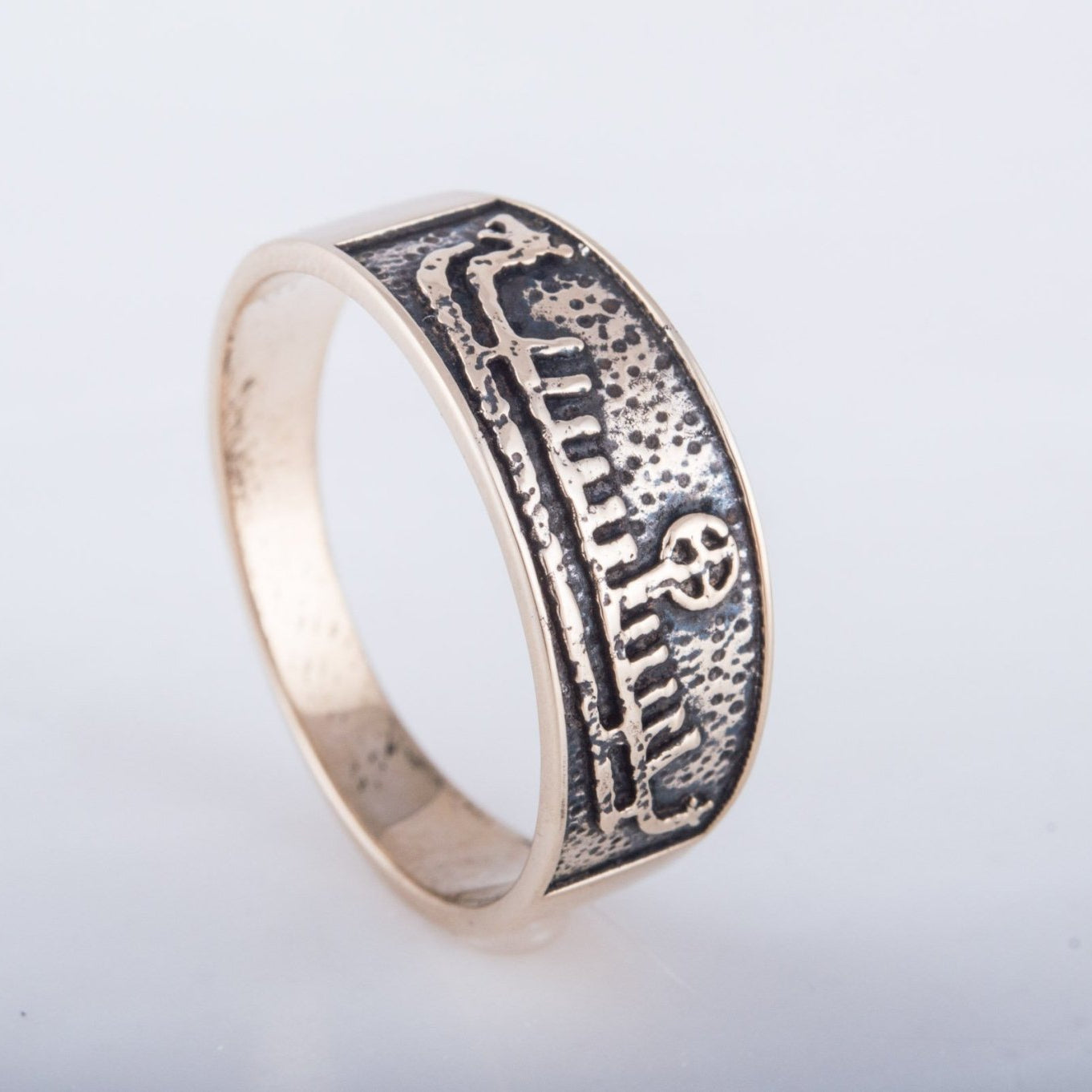 Viking Longship Bronze Ring