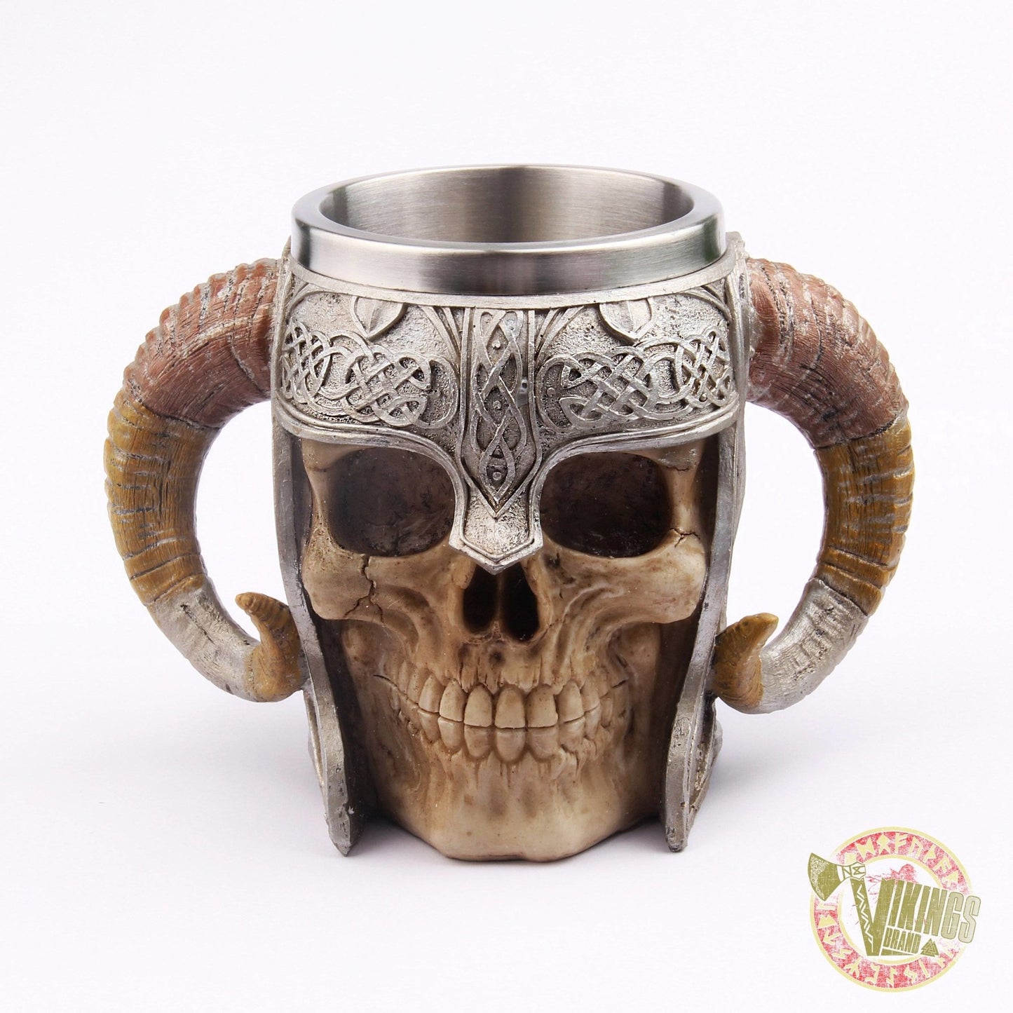 Viking Mug with Goat Horns - VikingsBrand
