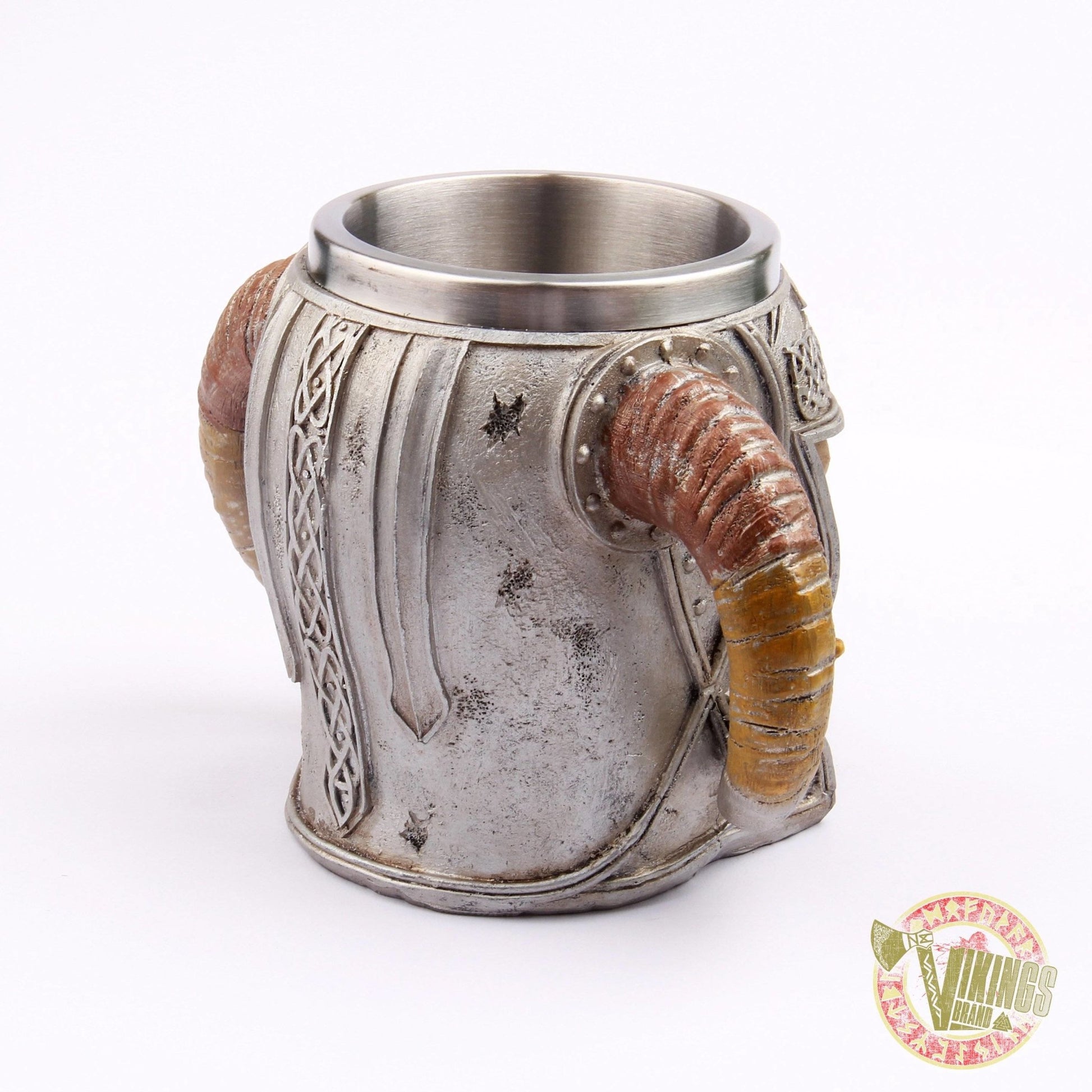 Viking Mug with Goat Horns - VikingsBrand