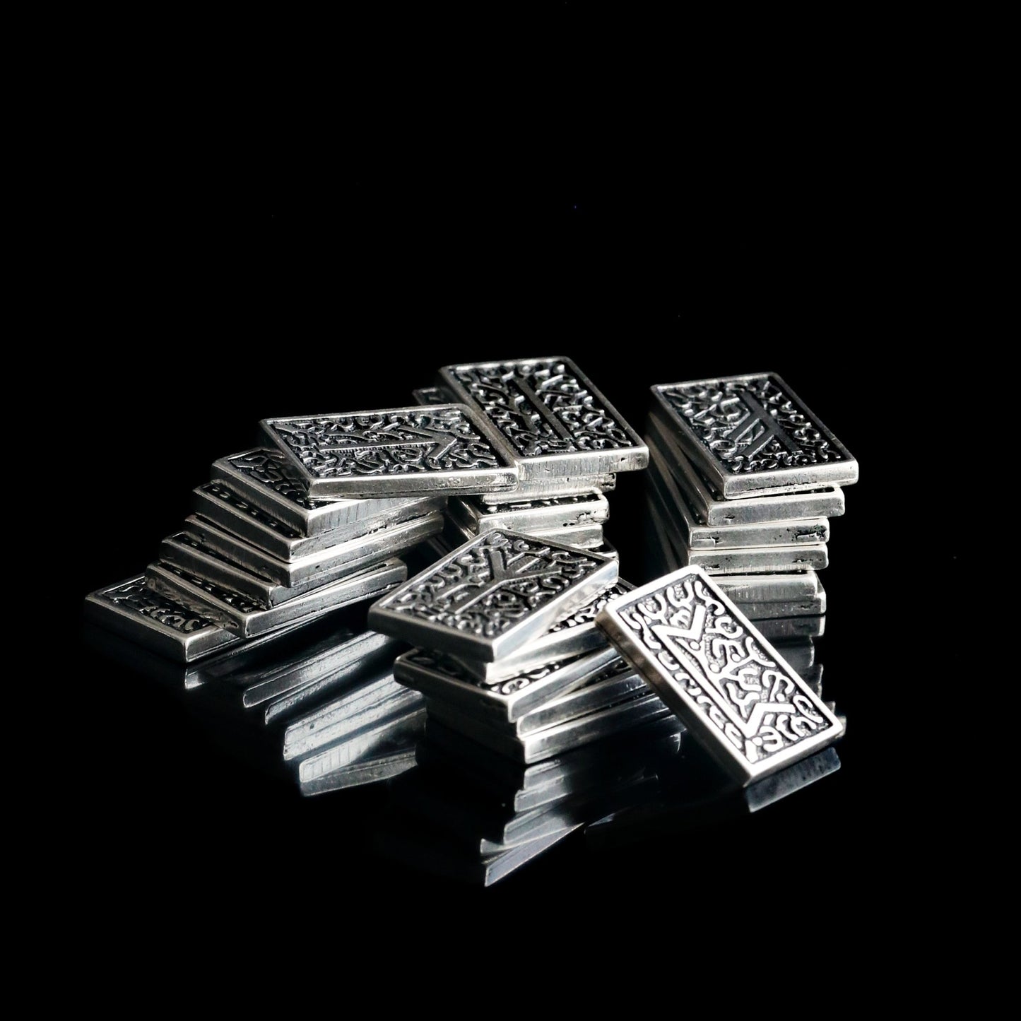 Norse Mythology Silver Plated Viking Rune Set