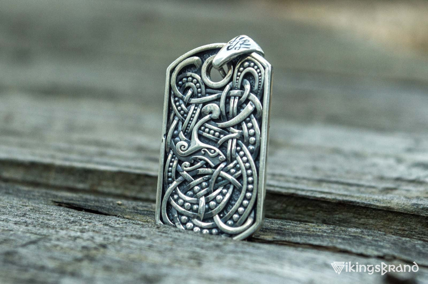 Viking Ornament Pendant Sterling Silver Norse Handcrafted Viking Jewelry