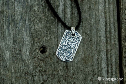 Viking Ornament Pendant Sterling Silver Norse Handcrafted Viking Jewelry